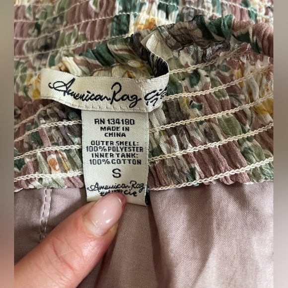 American Rag Floral Mini Dress Size Small - Picture 6 of 6